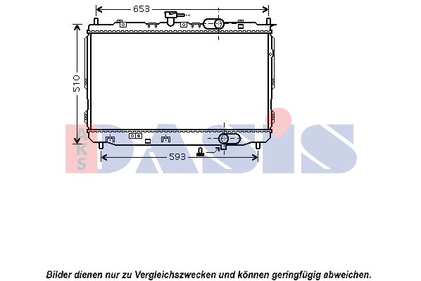 AKS DASIS Radiaator,mootorijahutus 510081N